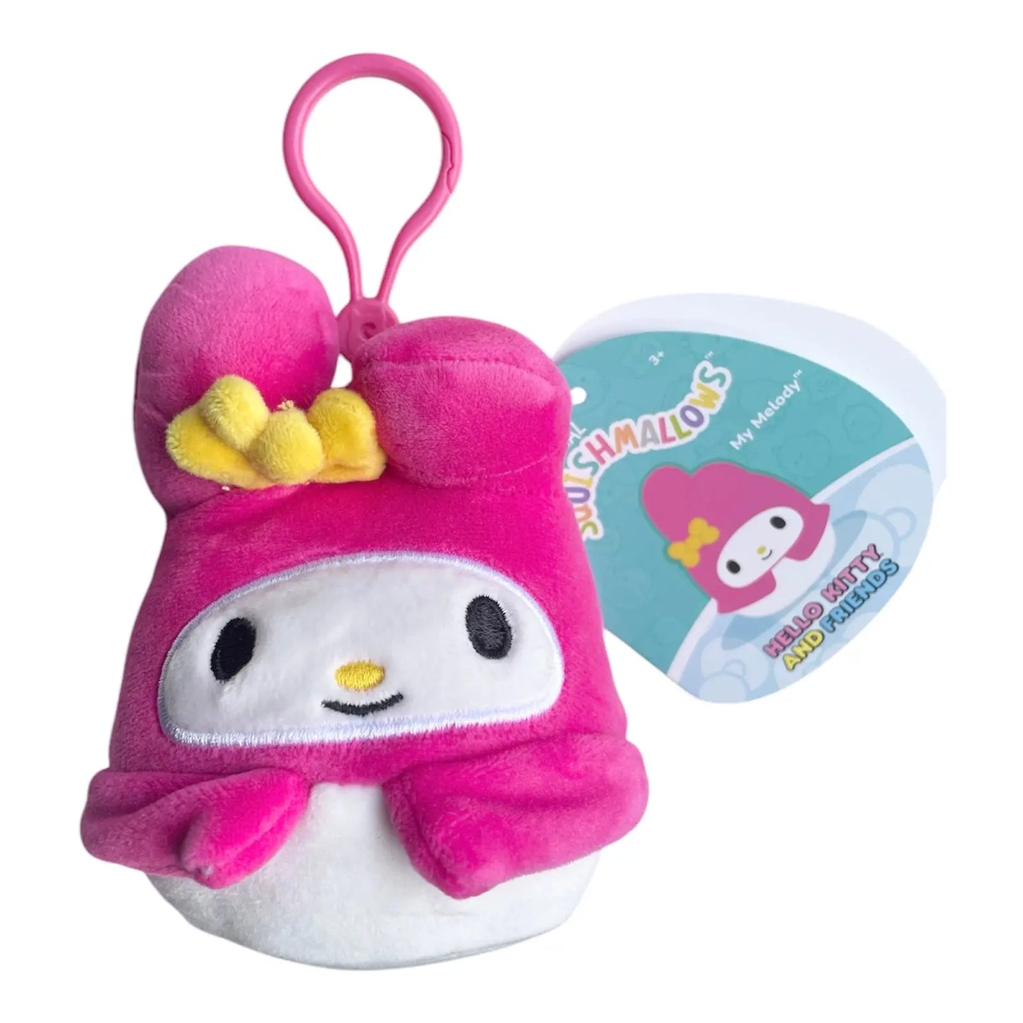 Squishmallows 3.5" Sanrio Hello Kitty Clip-On Plush My Melody Squishmallows