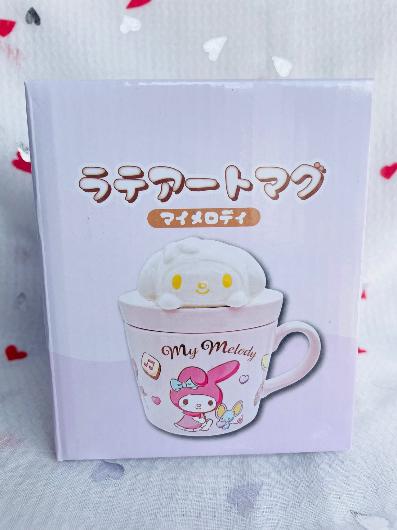Sanrio Latte Art Mug My Melody 3D with Lid Pink Sanrio