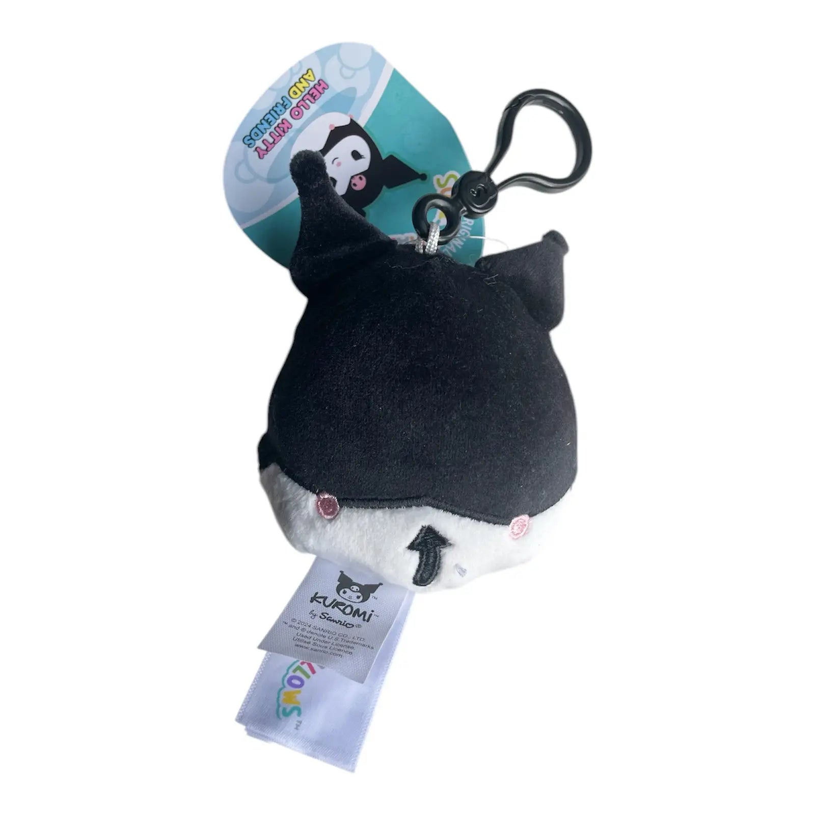 Squishmallows 3.5" Sanrio Hello Kitty Clip-On Plush Kuromi Squishmallows