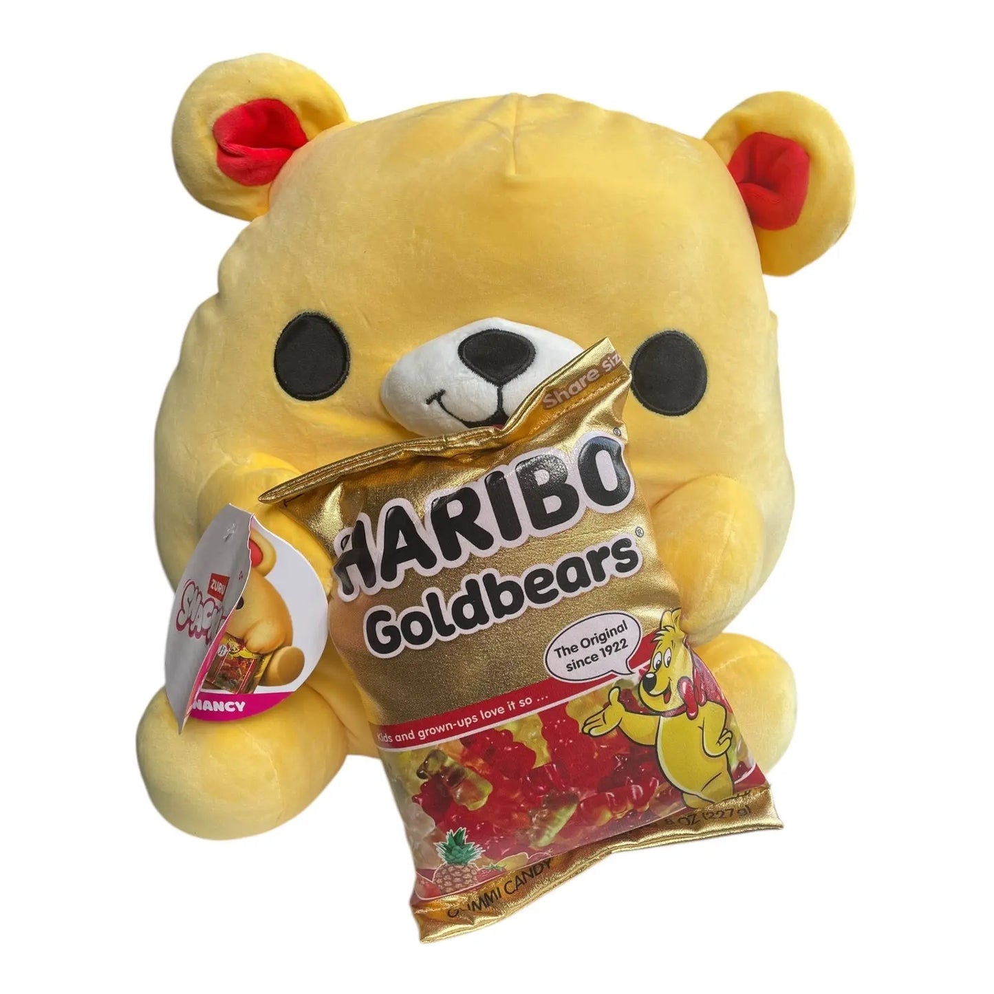 Snackles 35cm Plush Series 1 Yellow Bear with Haribo Goldbears Zuru