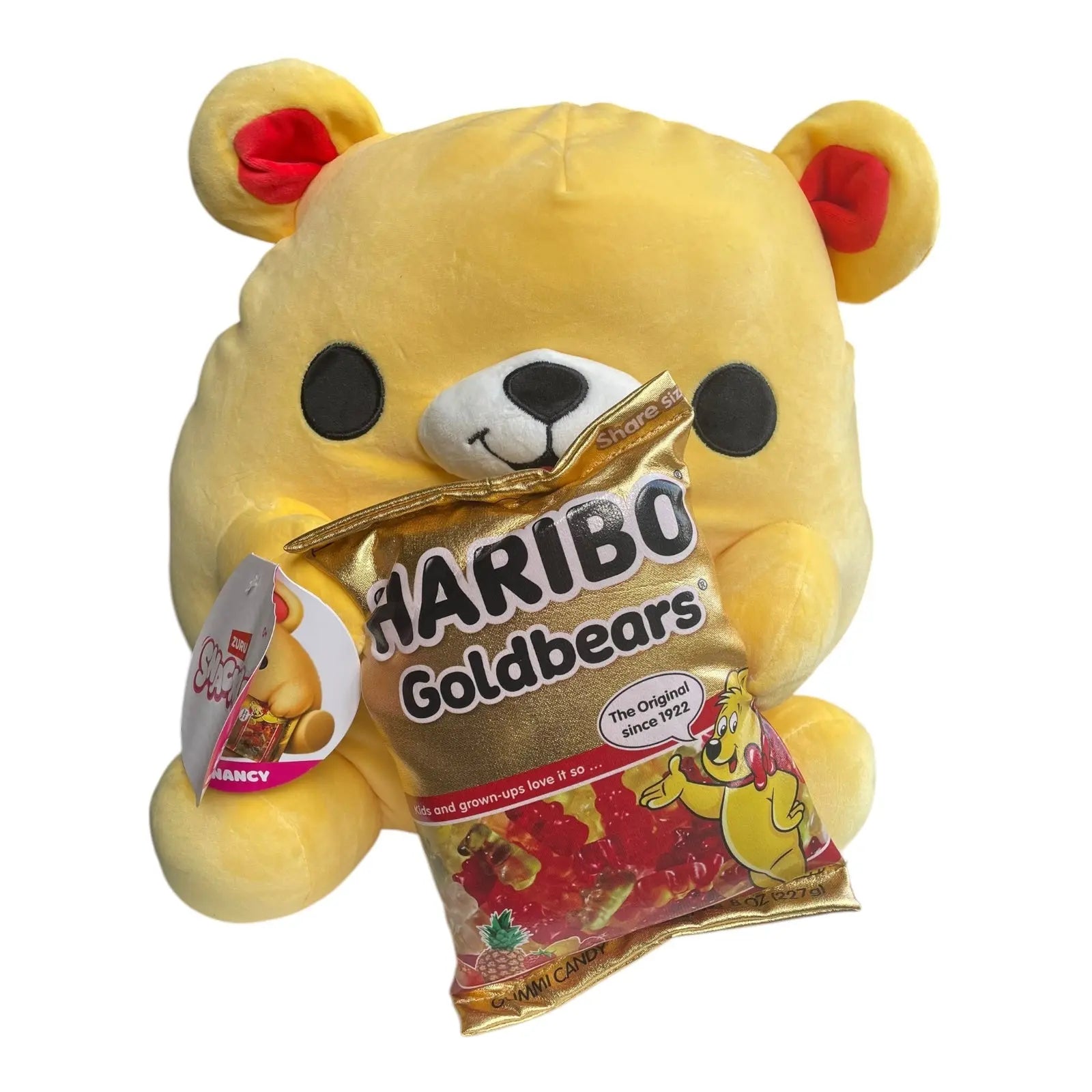 Snackles 35cm Plush Series 1 Yellow Bear with Haribo Goldbears Zuru