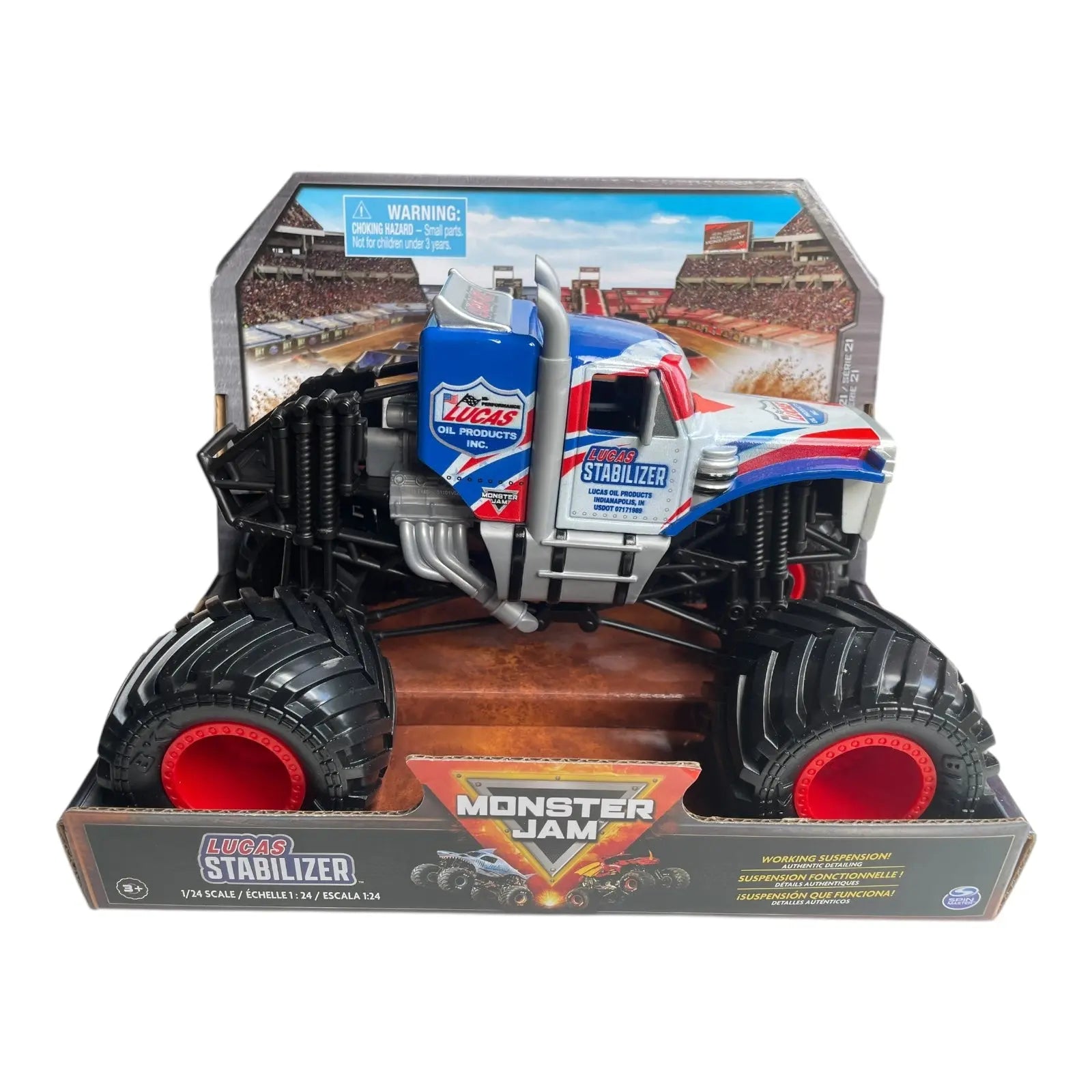 Monster Jam 1:24 Die Cast Lucas Stabilizer - Kawaii Toys