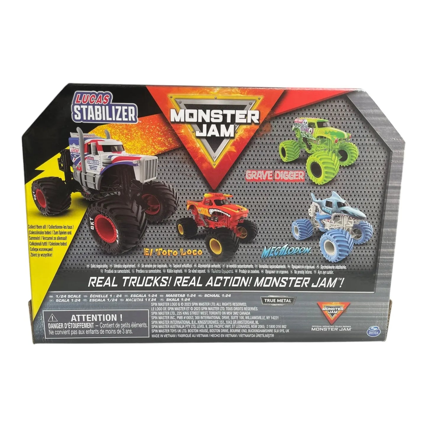 Monster Jam 1:24 Die Cast Lucas Stabilizer - Kawaii Toys