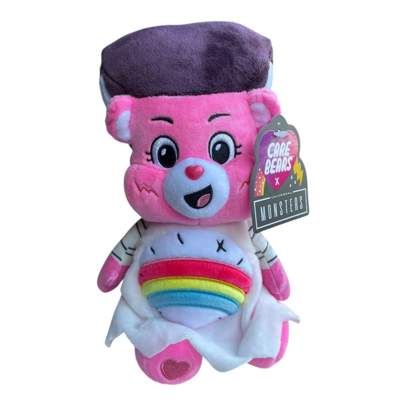 Care Bears 22cm Plush Universal Monsters Cheer as Bride of Frankenstein Care Bears