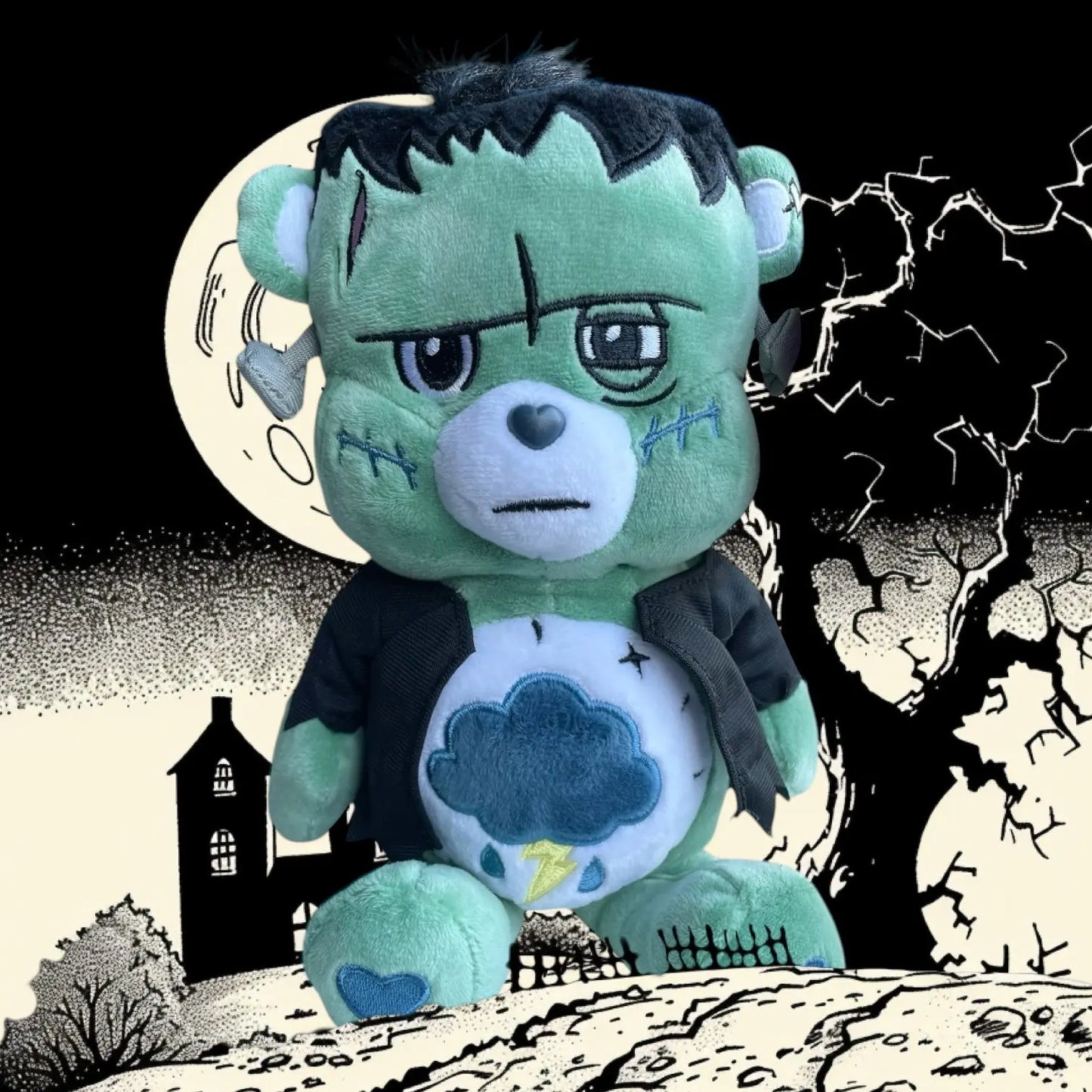 Care Bears 22cm Plush Universal Monsters Grumpy as Frankenstein Care Bears