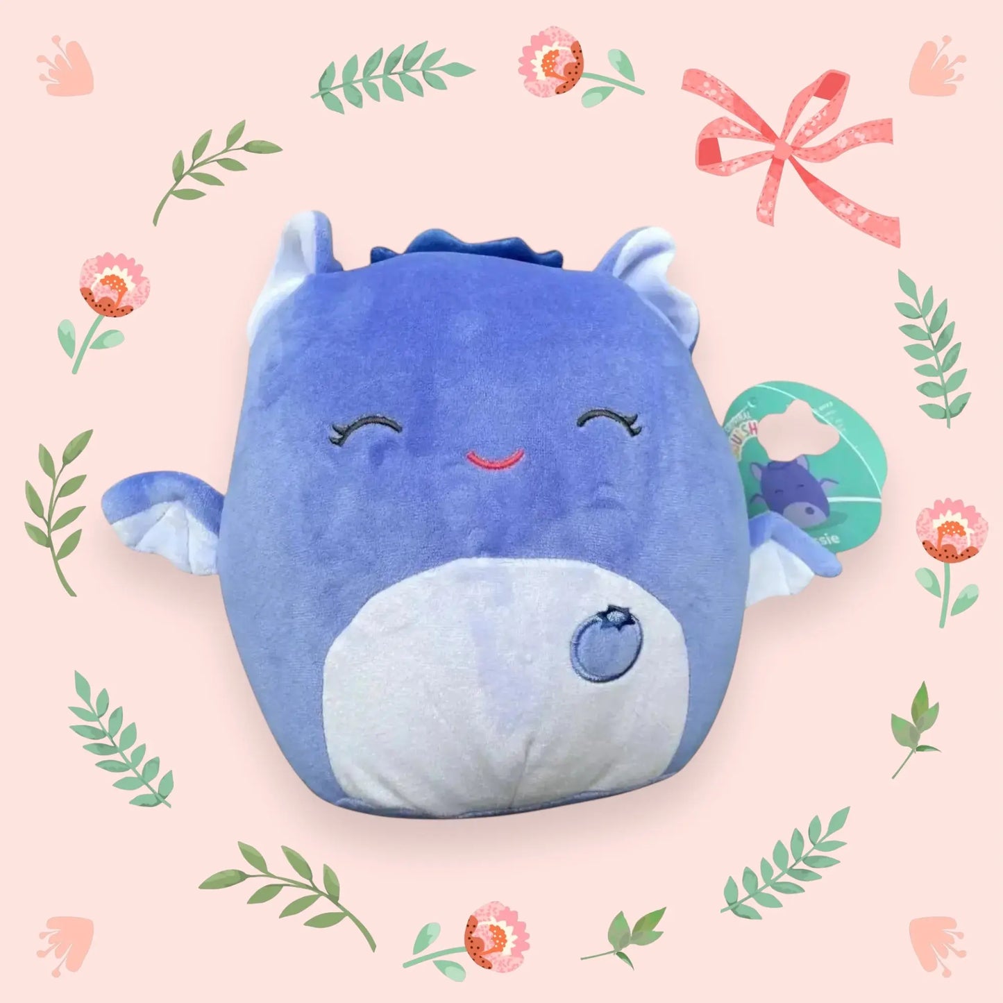 Squishmallow Plush Toy 8" Bessie the Blueberry Bat Squishmallows