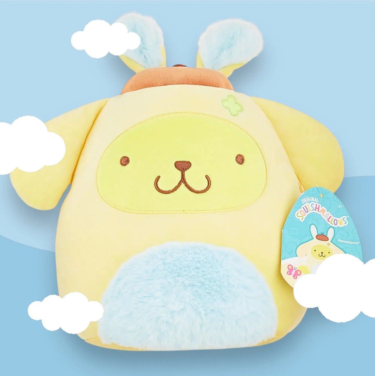 Squishmallow Sanrio Easter Plush Toy 8" Pompompurin Bunny Squishmallows