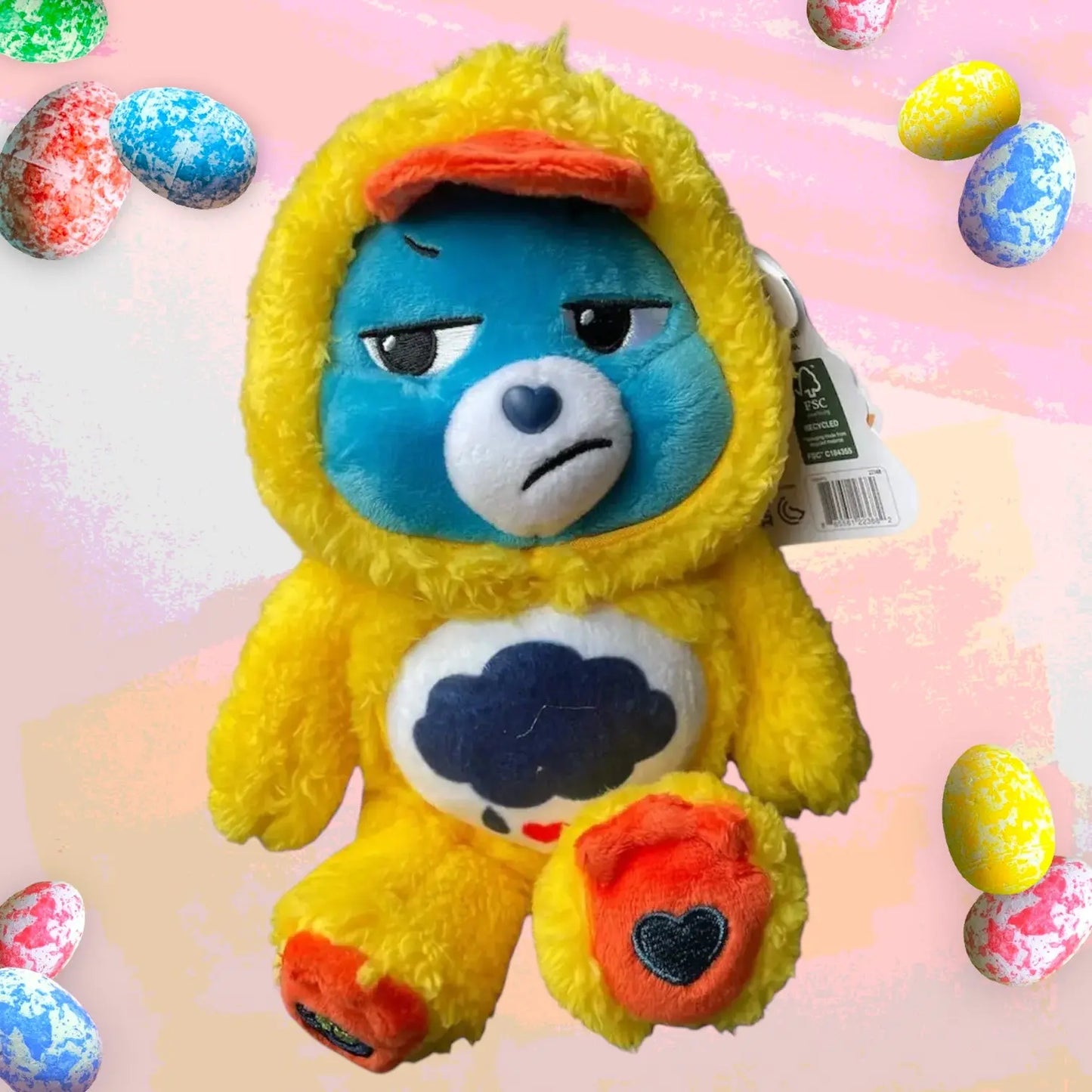 Care Bears Easter Spring Plush Grumpy Chick 22cm Care Bears