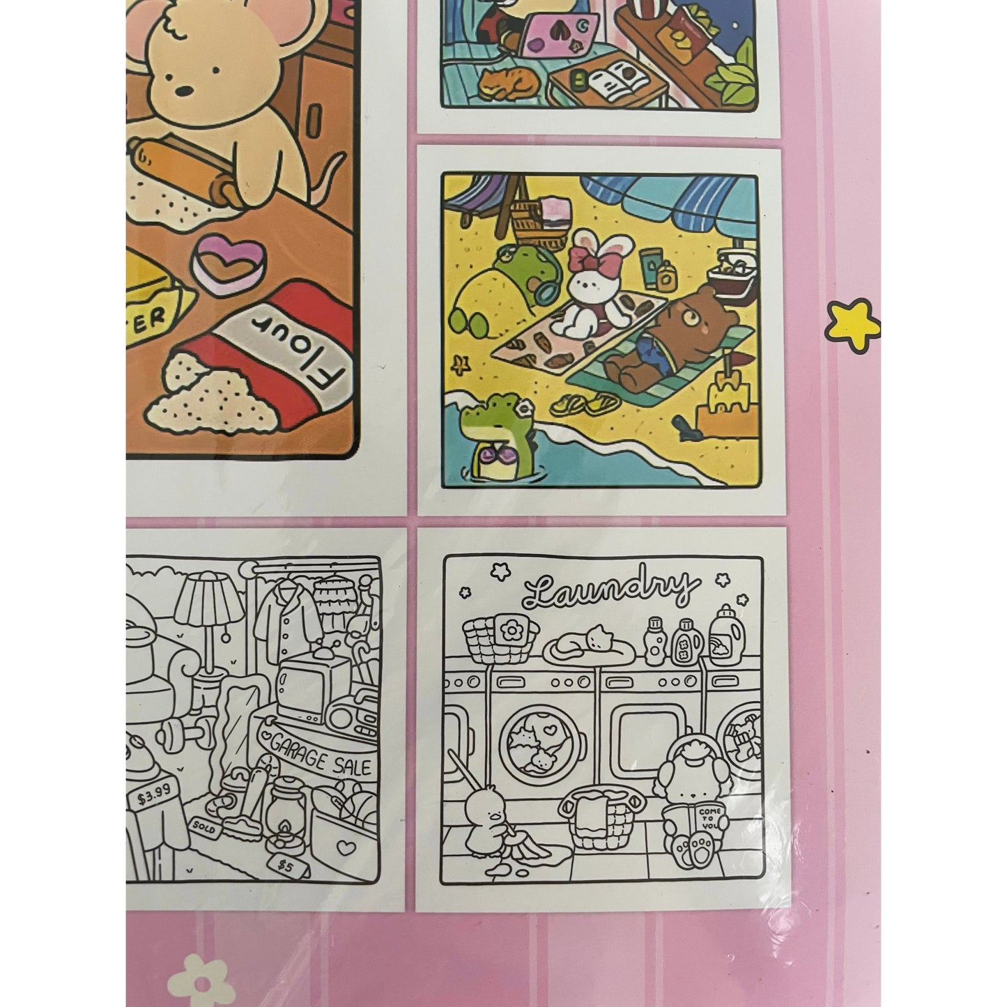 Cozy Friends Cute and Comfy Kawaii Colouring Book Unbranded