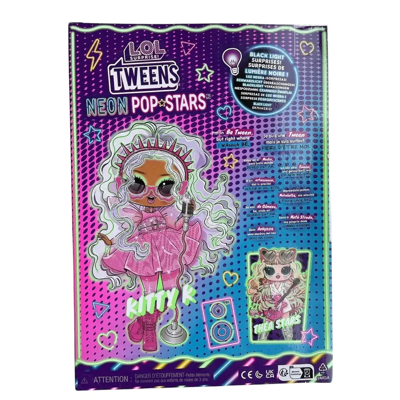 L.O.L. Surprise! Tweens Neon Pop Stars – Kitty K Fashion Doll - Kawaii Toys