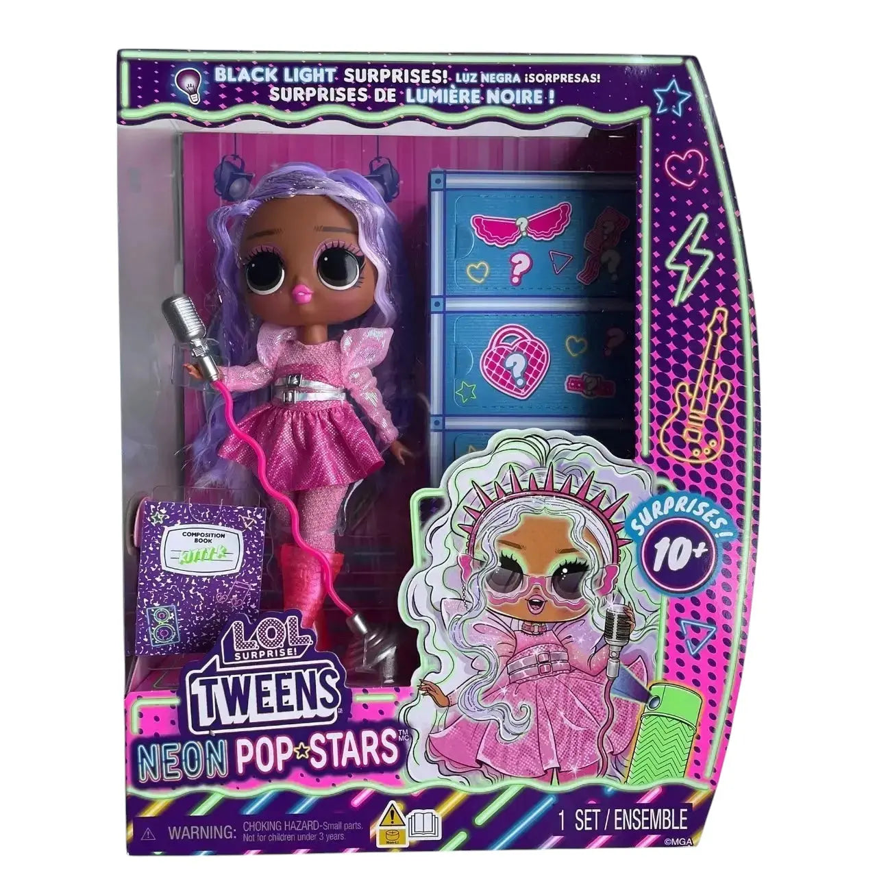 L.O.L. Surprise! Tweens Neon Pop Stars – Kitty K Fashion Doll - Kawaii Toys