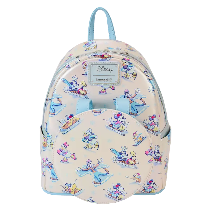 Loungefly  Mickey & Friends Winter Wonderland Mini Backpack With Ear Headband - Kawaii Toys