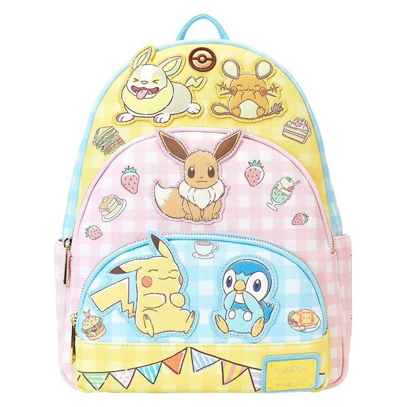 Loungefly Pokémon Café Triple Pocket Mini Backpack Loungefly