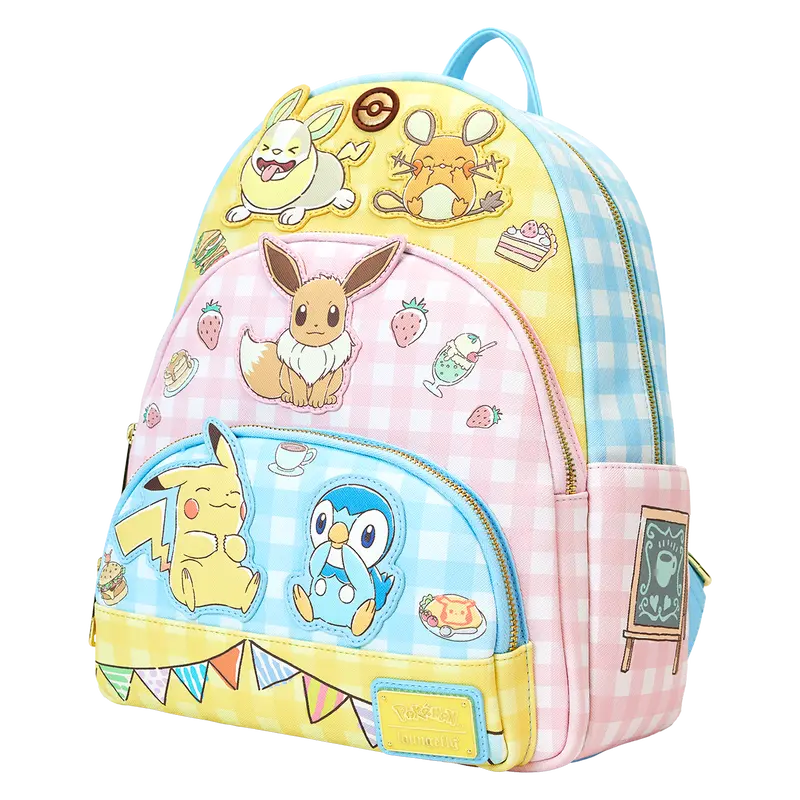 Loungefly Pokémon Café Triple Pocket Mini Backpack Loungefly