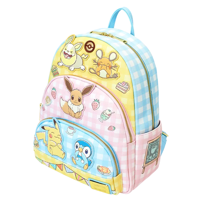 Loungefly Pokémon Café Triple Pocket Mini Backpack Loungefly