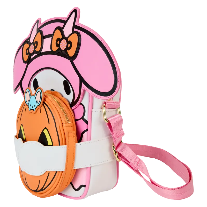 Loungefly Sanrio My Melody Pumpkin Crossbuddies® Cosplay Crossbody Bag with Coin Bag - Kawaii Toys