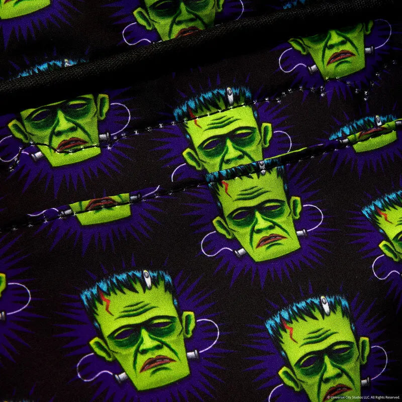 Loungefly Universal Monsters Frankenstein Mask Glow Mini Backpack With Coin Bag - Kawaii Toys