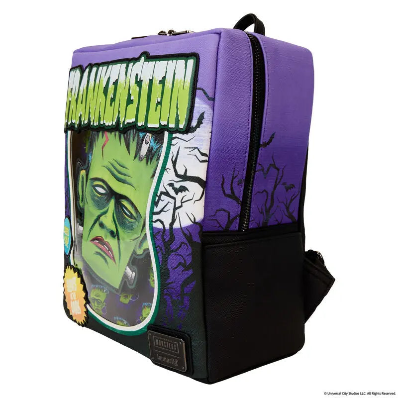 Loungefly Universal Monsters Frankenstein Mask Glow Mini Backpack With Coin Bag - Kawaii Toys