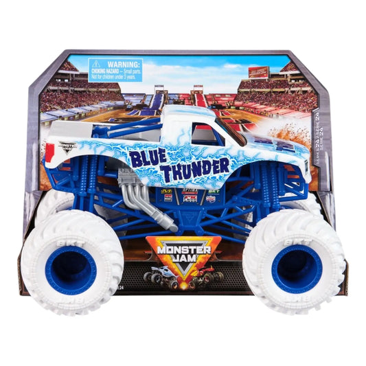 Monster Jam 1:24 Die Cast Blue Thunder - Kawaii Toys