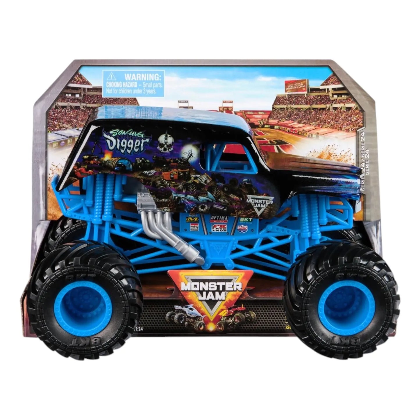 Monster Jam 1:24 Die Cast Son Uva Digger - Kawaii Toys