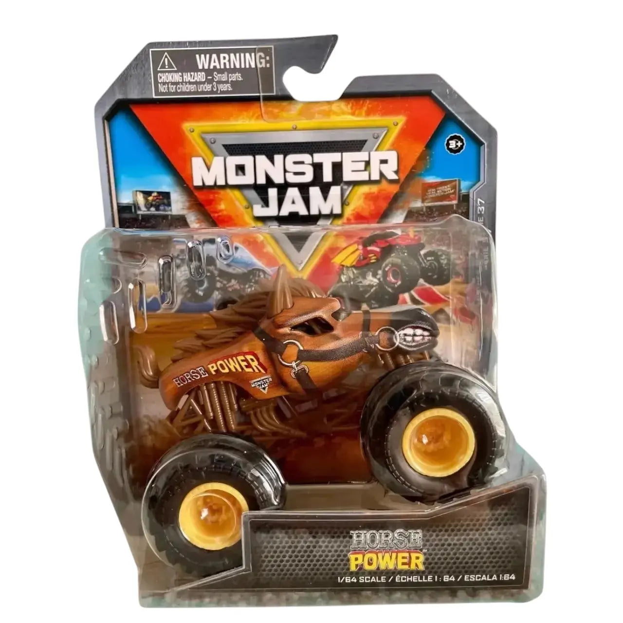 Monster Jam Die-Cast Vehicle 1:64 Scale - Series 37 - Horse Power - Kawaii Toys