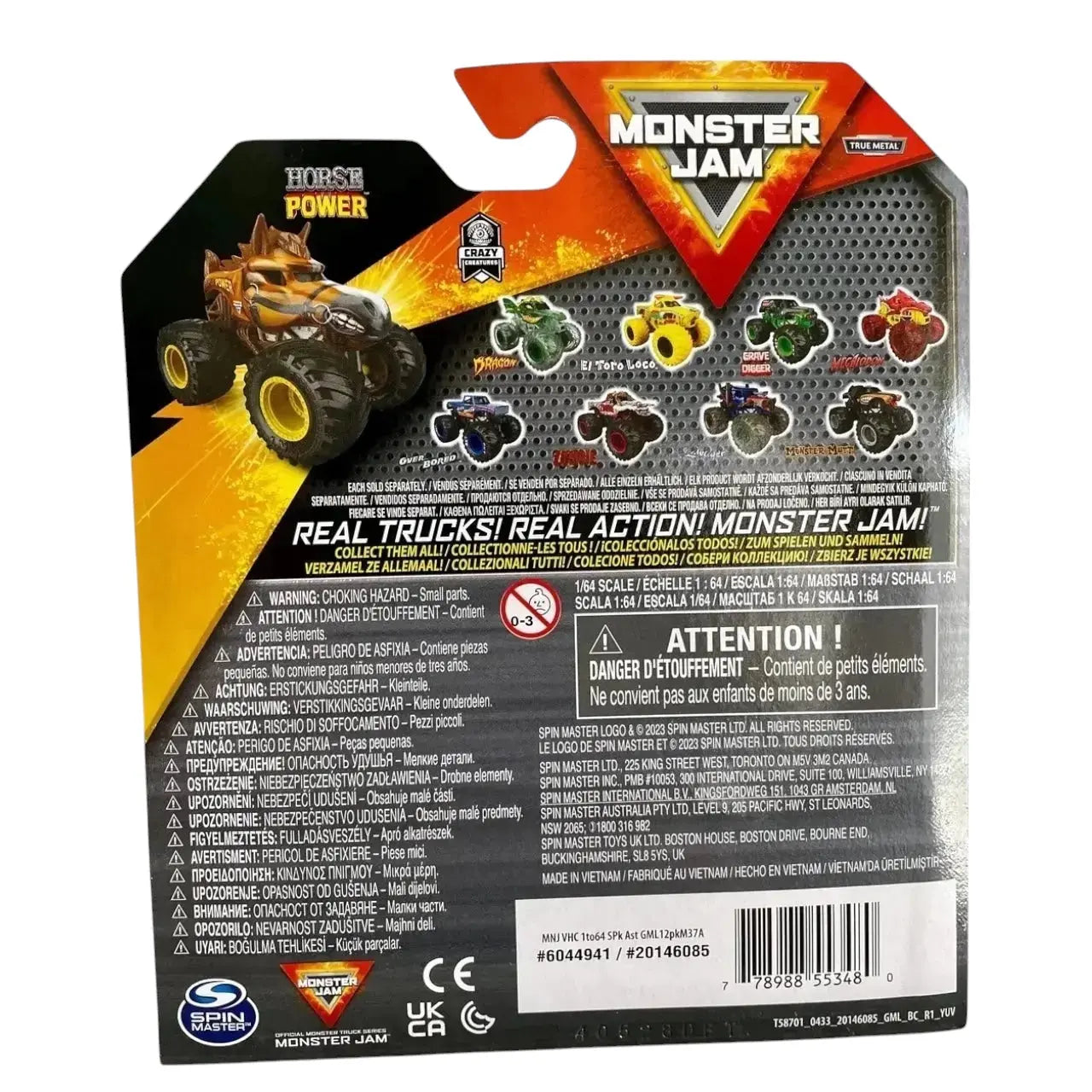 Monster Jam Die-Cast Vehicle 1:64 Scale - Series 37 - Horse Power - Kawaii Toys