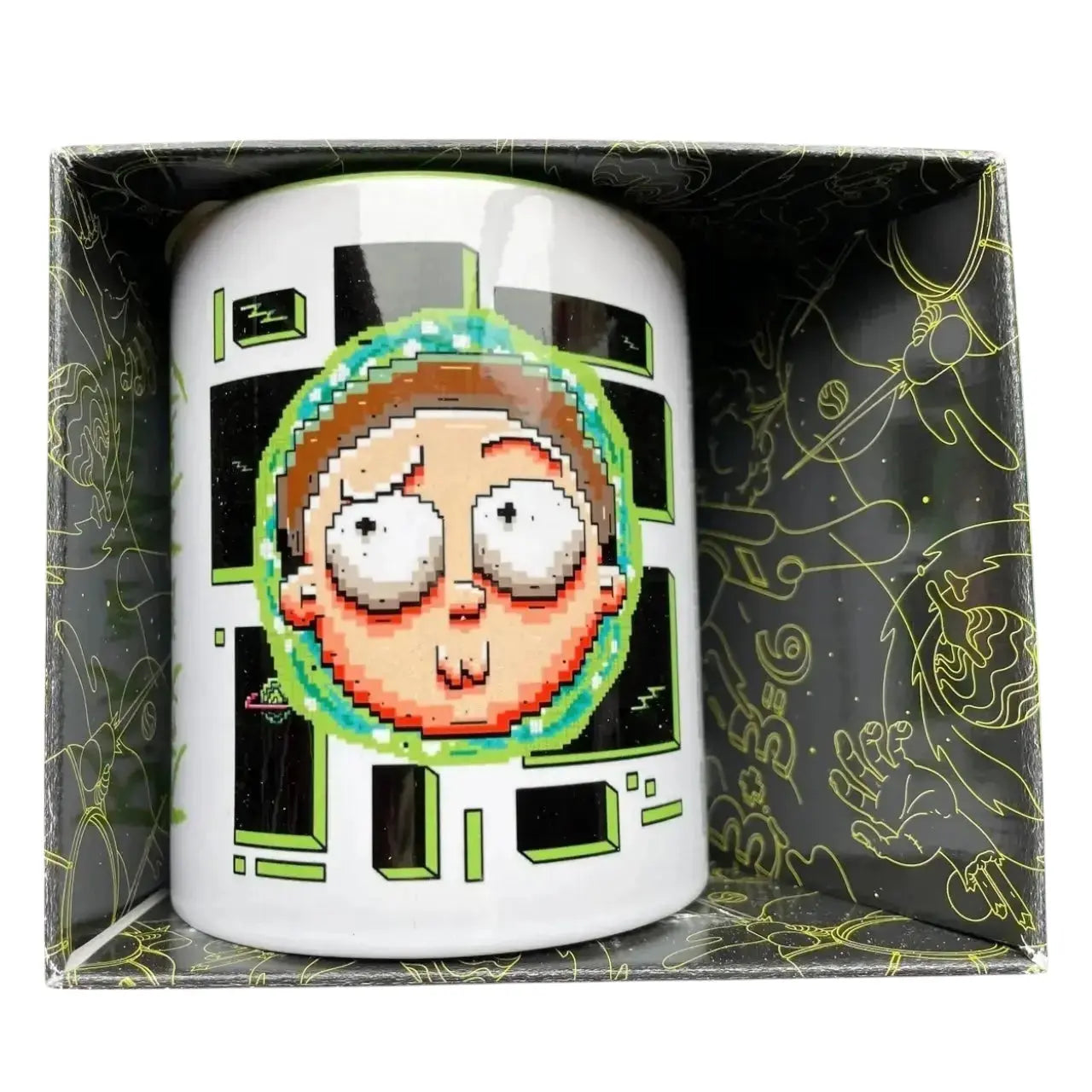 Rick And Morty (Pixel Breakout) Green Mug - Kawaii Toys