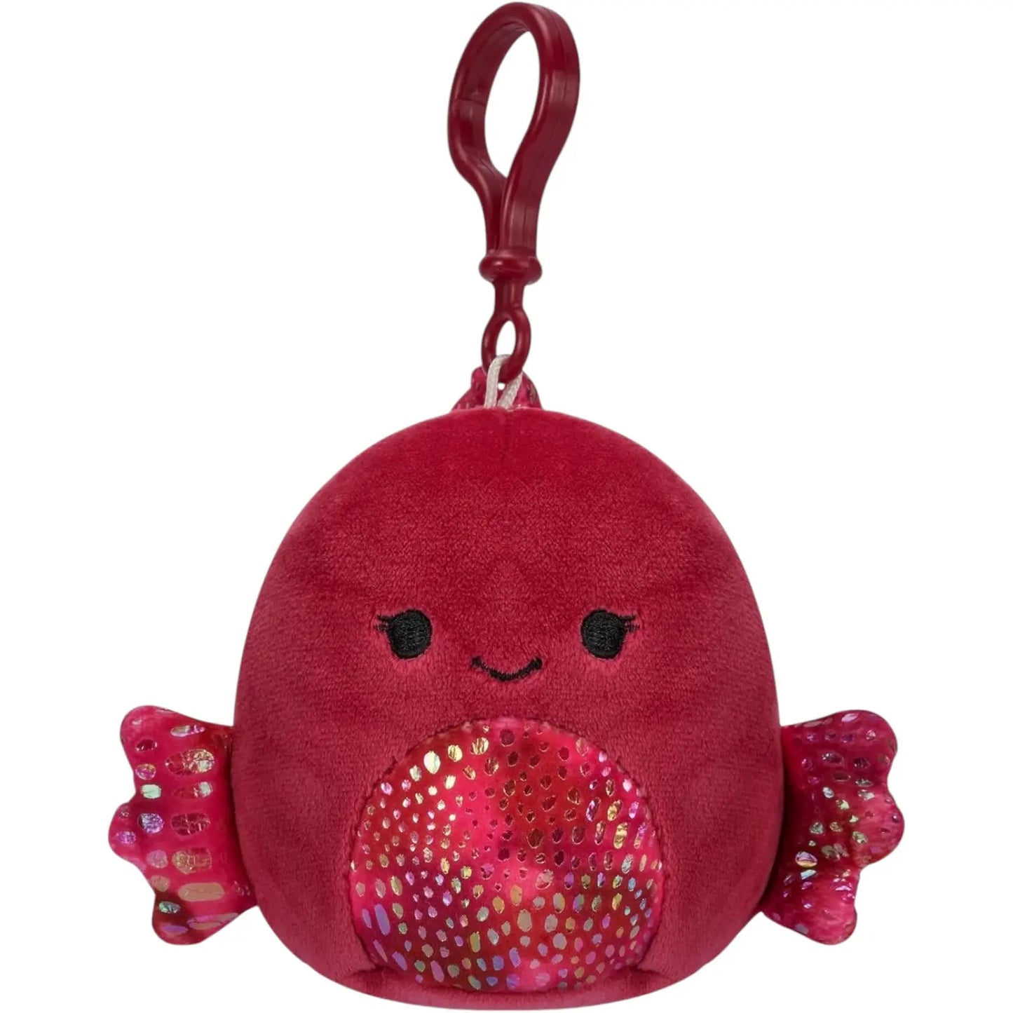 Squishmallows 3.5" Mini Clip-On Plush Barella The Raspberry Betta Fish Squishmallows