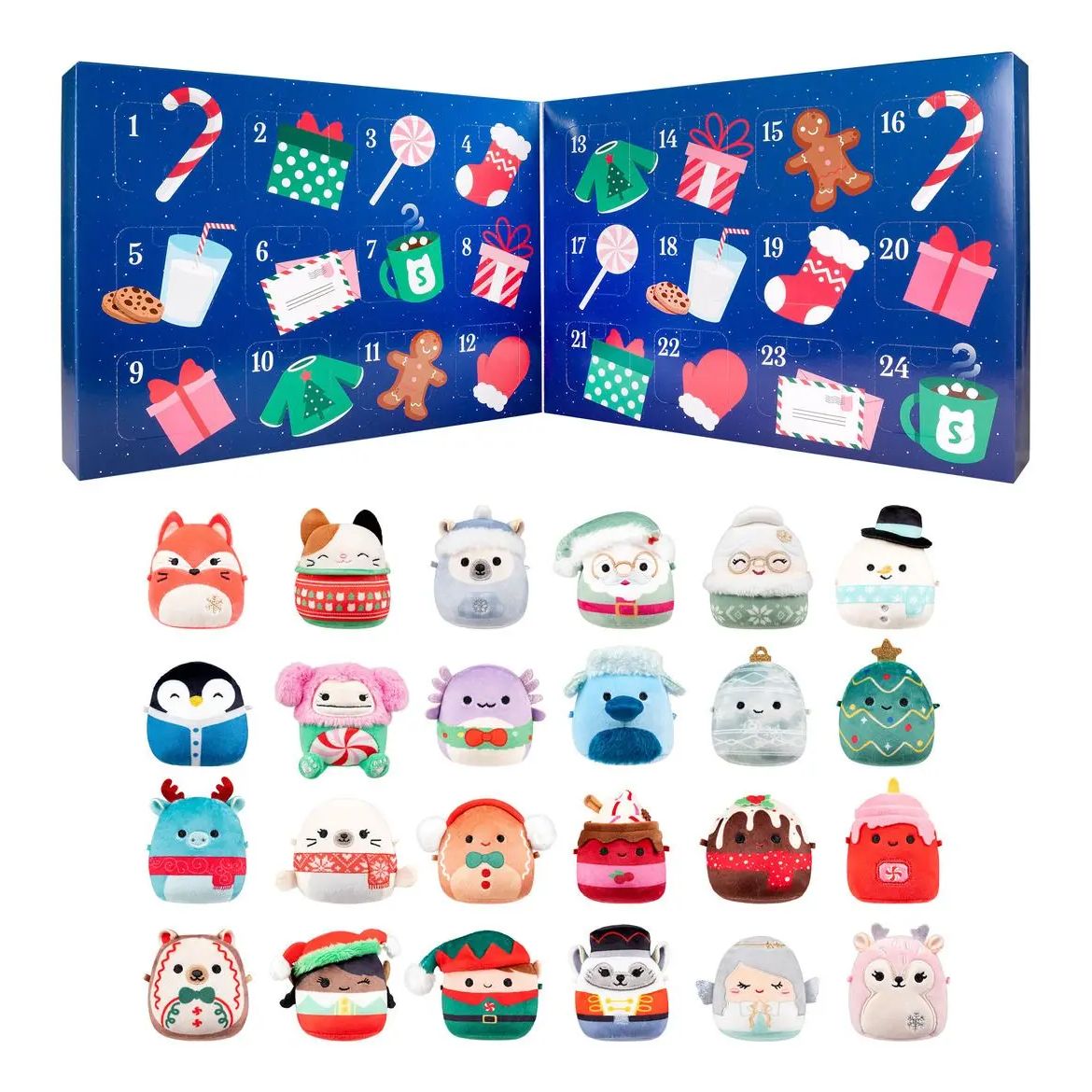 Original Squishmallows Micromallows Plush 24 Piece Advent Calendar Squishmallows