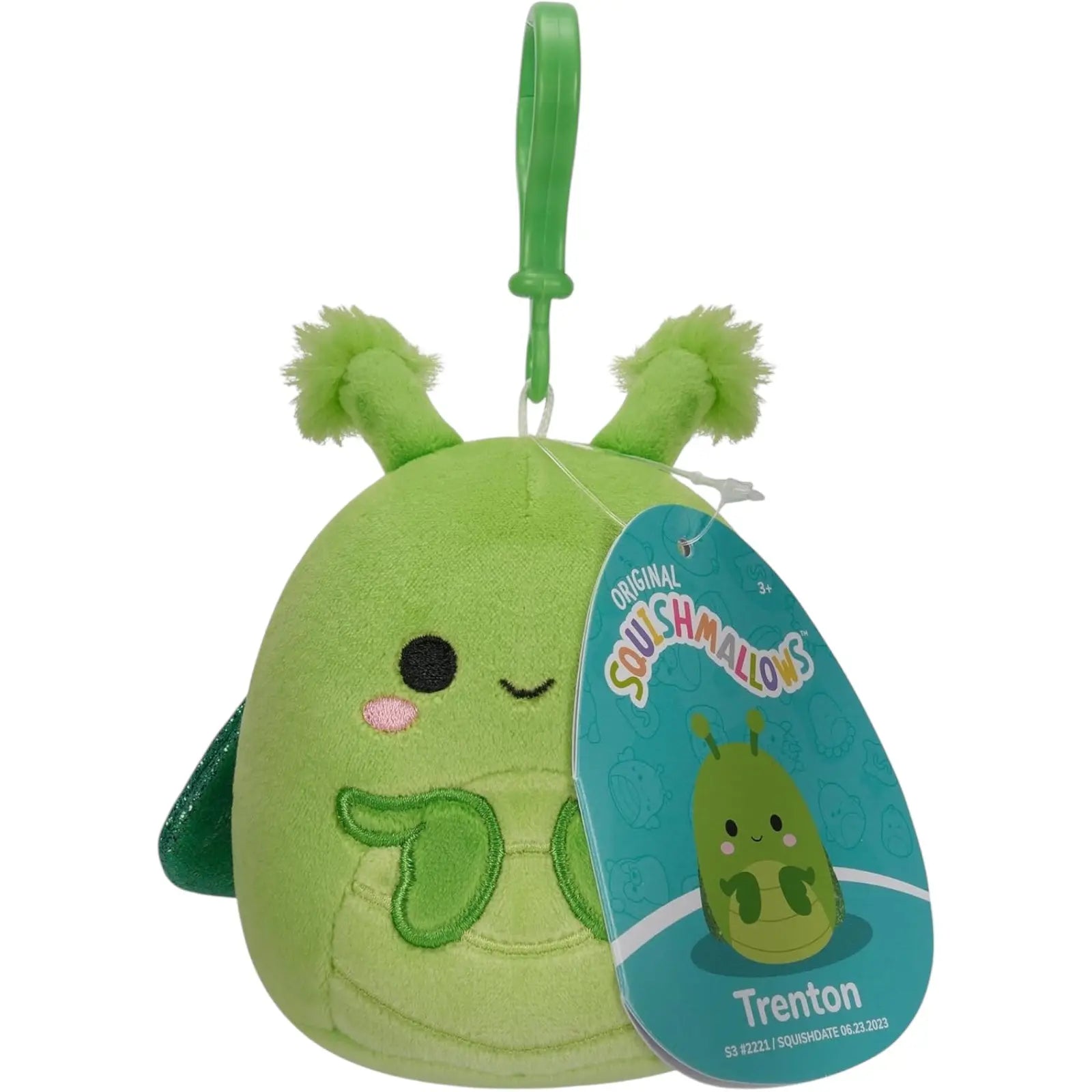 Squishmallows 3.5" Mini Clip-On Plush Trenton The Mantis Squishmallows