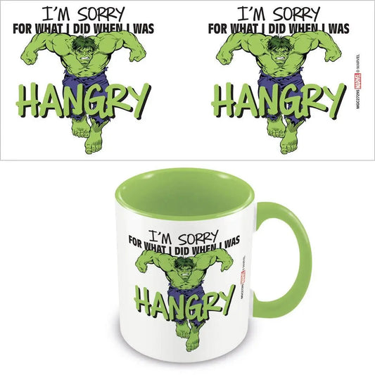 The Incredible Hulk I'm Sorry for What I Did When I was Hangry Lime Green Mug - Kawaii Toys