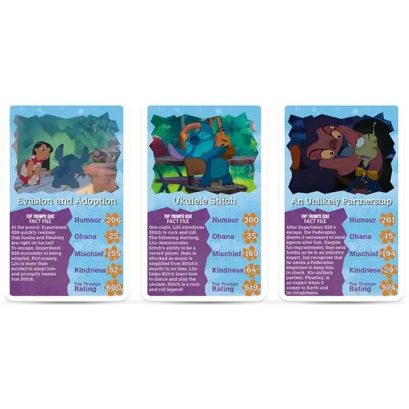 Top Trumps Disney Lilo & Stitch Card Game - Kawaii Toys