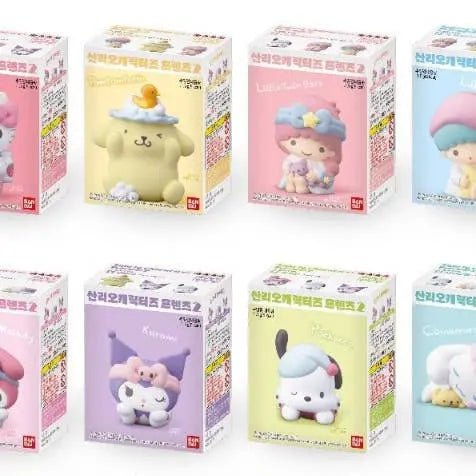 Bandai Sanrio Characters Candy Color Lovely Figure Blind Box - Kawaii Toys