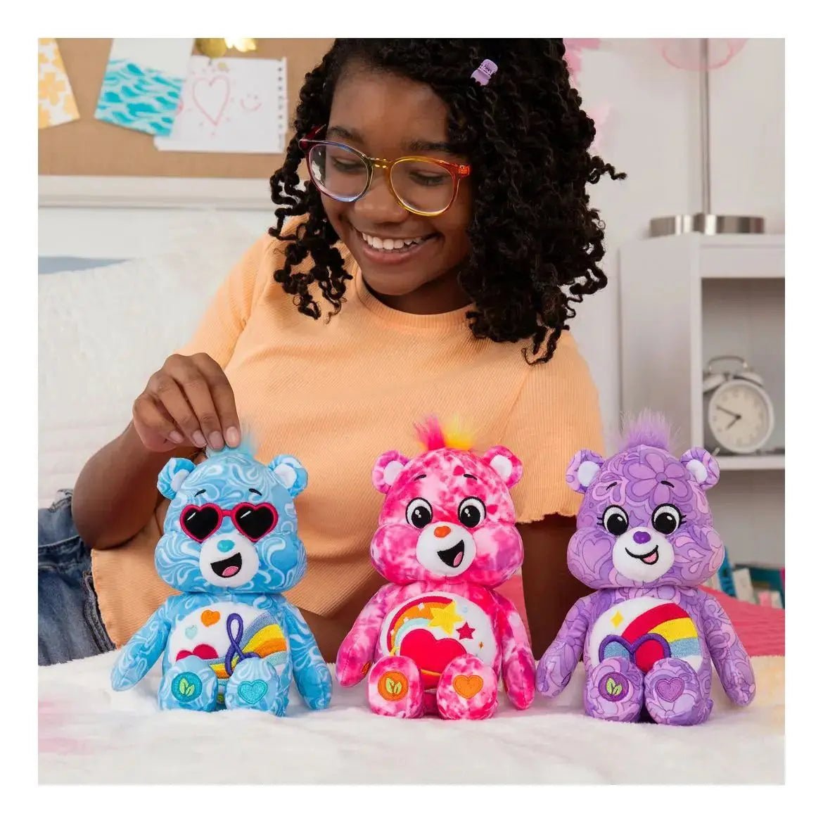 Care Bears 22cm Plush Peaceful Heart Bear - Kawaii Toys