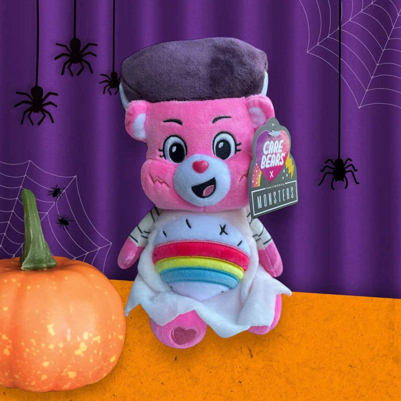 Care Bears 22cm Plush Universal Monsters Cheer as Bride of Frankenstein - Kawaii Toys