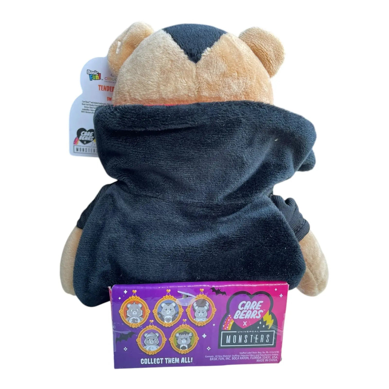 Care Bears 22cm Plush Universal Monsters Tenderheart as Dracula - Kawaii Toys