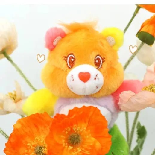 Care Bears Plush Keychain 14cm Work of Heart Bear - Kawaii Toys