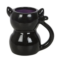 Cute and Creepy Gothic Black Cat Halloween Mug - Kawaii Toys