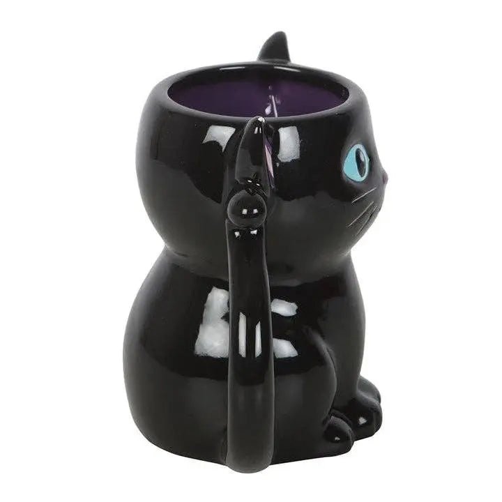 Cute and Creepy Gothic Black Cat Halloween Mug - Kawaii Toys