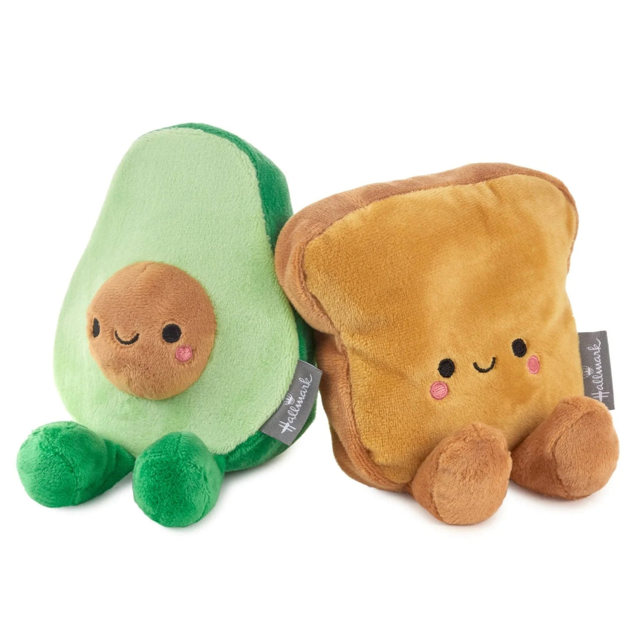 Hallmark Better Together Avocado & Toast Magnetic Soft Toy Pair - Kawaii Toys
