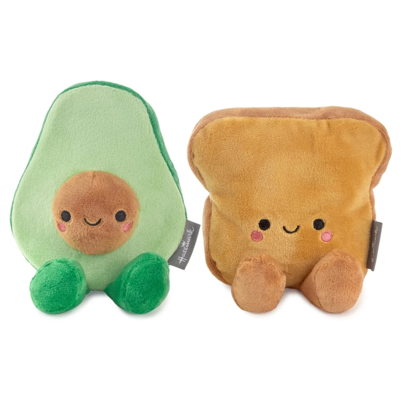 Hallmark Better Together Avocado & Toast Magnetic Soft Toy Pair - Kawaii Toys