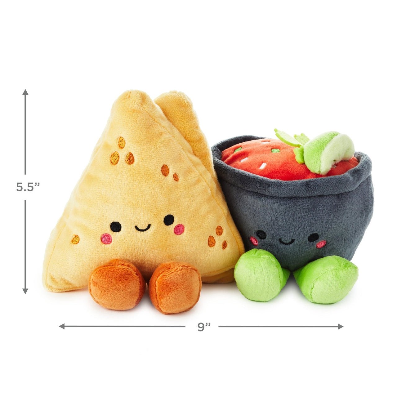 Hallmark Better Together Nacho & Salsa Magnetic Soft Toy Pair - Kawaii Toys
