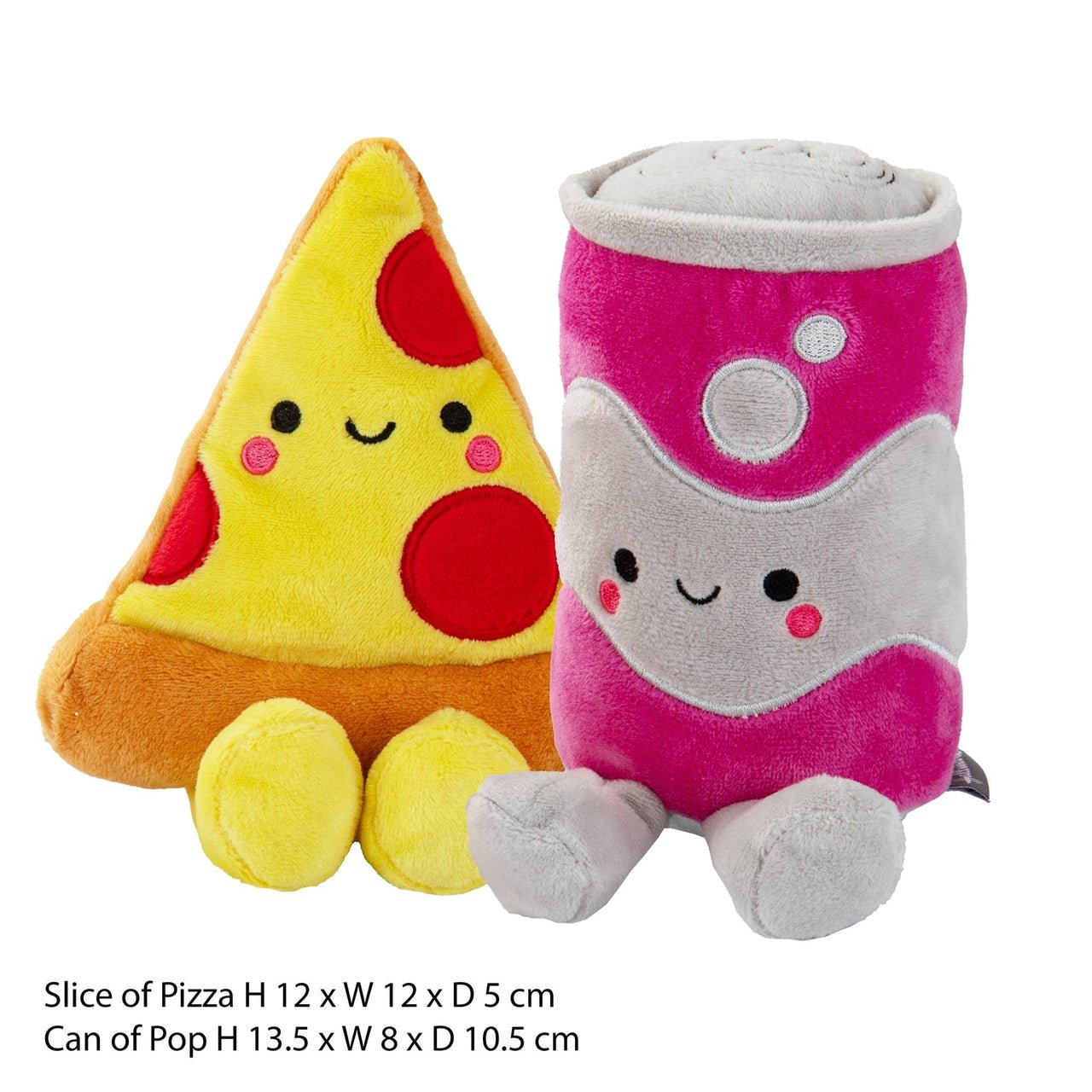 Hallmark Better Together Pizza and Pop Magnetic Plush Pair - Kawaii Toys