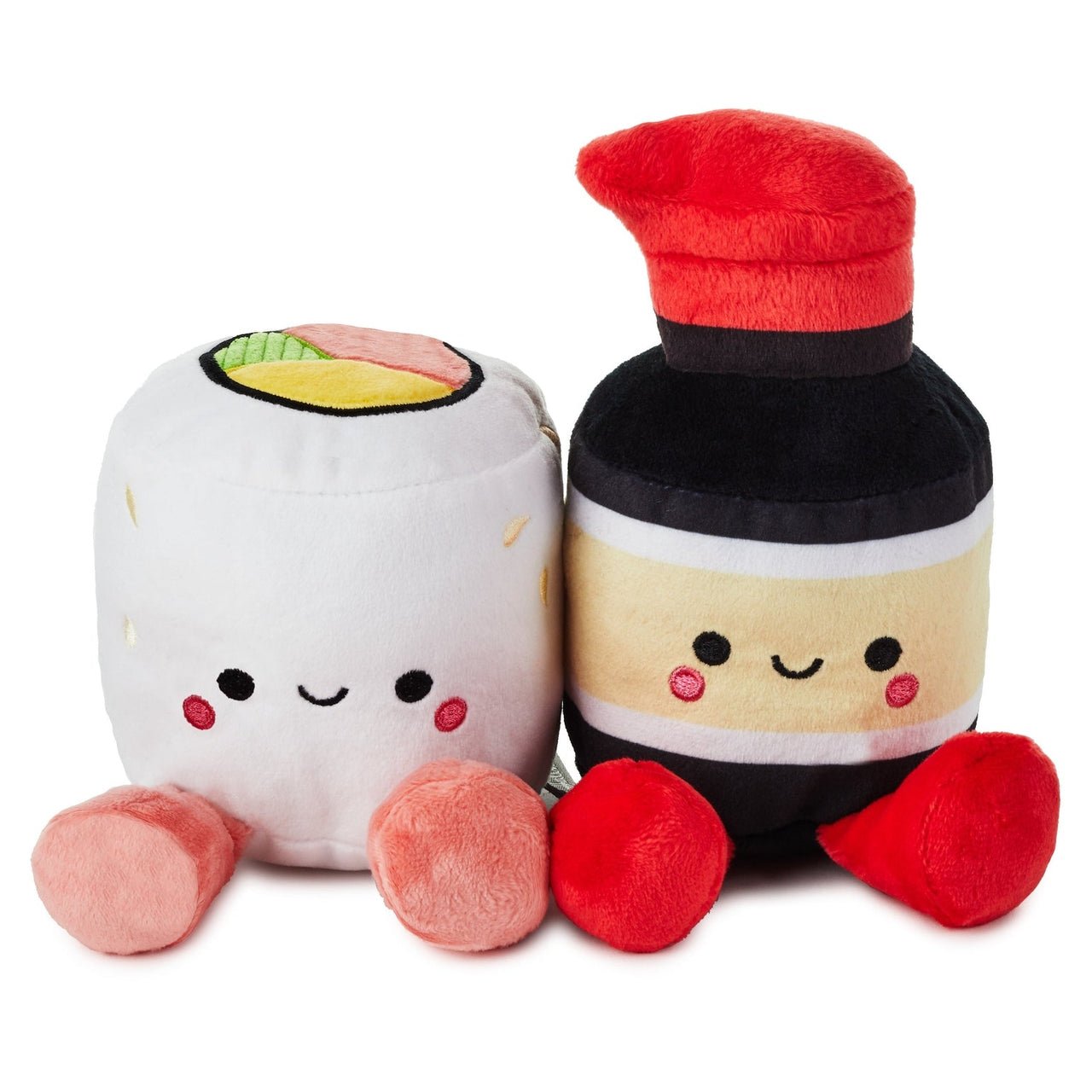 Hallmark Better Together Sushi & Soy Sauce Magnetic Soft Toy Pair - Kawaii Toys