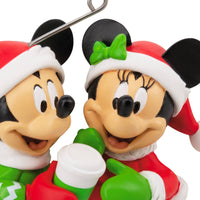 Hallmark Collectable Disney Ornament Festive Mickey & Minnie Mouse - Kawaii Toys