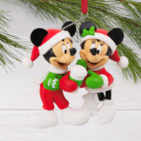 Hallmark Collectable Disney Ornament Festive Mickey & Minnie Mouse - Kawaii Toys