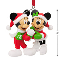 Hallmark Collectable Disney Ornament Festive Mickey & Minnie Mouse - Kawaii Toys