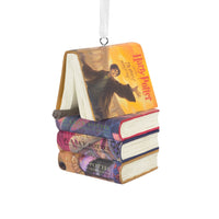 Hallmark Collectable Harry Potter Stacked Books with Wand Ornament - Kawaii Toys