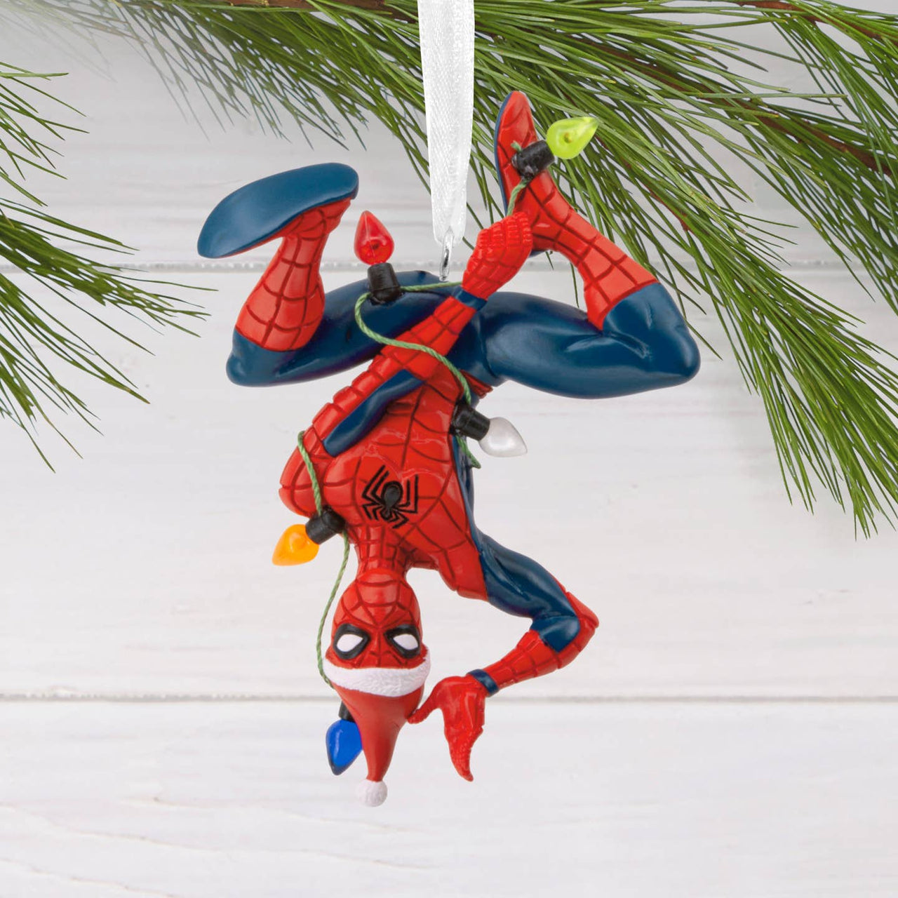 Hallmark Collectable Marvel Spider - Man Tangled Fairy Lights Ornament - Kawaii Toys