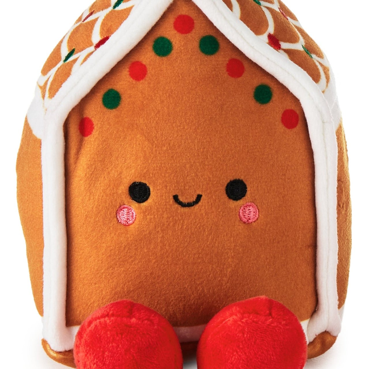 Hallmark Gingerbread House and Candy Cane Magnetic Plush Pair - Kawaii Toys